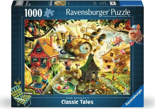 Puzzle Attenzione, Maialini! di Ravensburger - 1000 Pezzi
