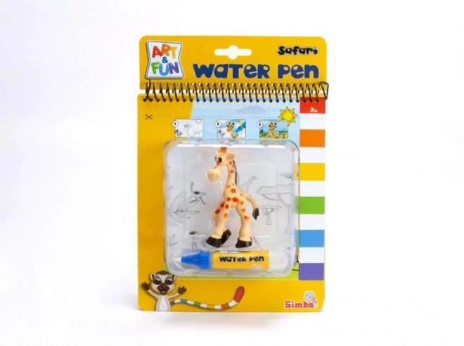 Album magico da colorare Safari con penna ad acqua