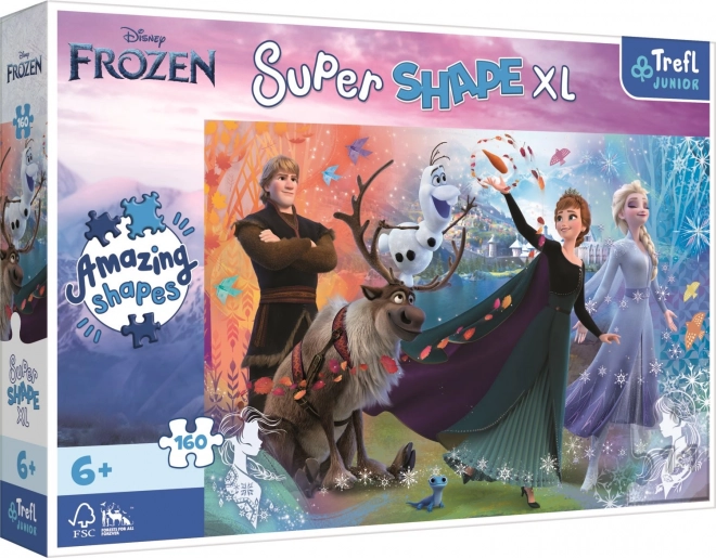 Puzzle Super Shape XL Frozen 2, 160 pezzi