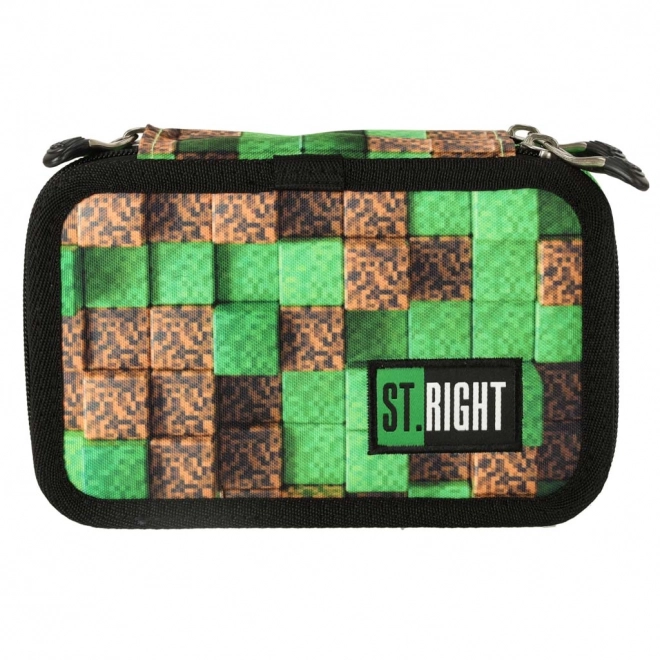 Astuccio scuola St.Right Pixel Cubes con accessori