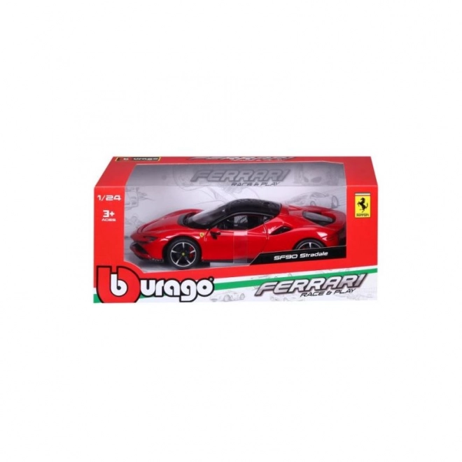 Bburago Ferrari SF90 Stradale in scala 1:24 Rosso