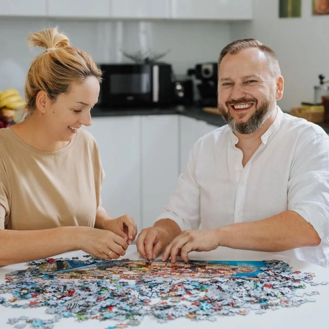 Puzzle 500 pezzi Casetta sul fiume