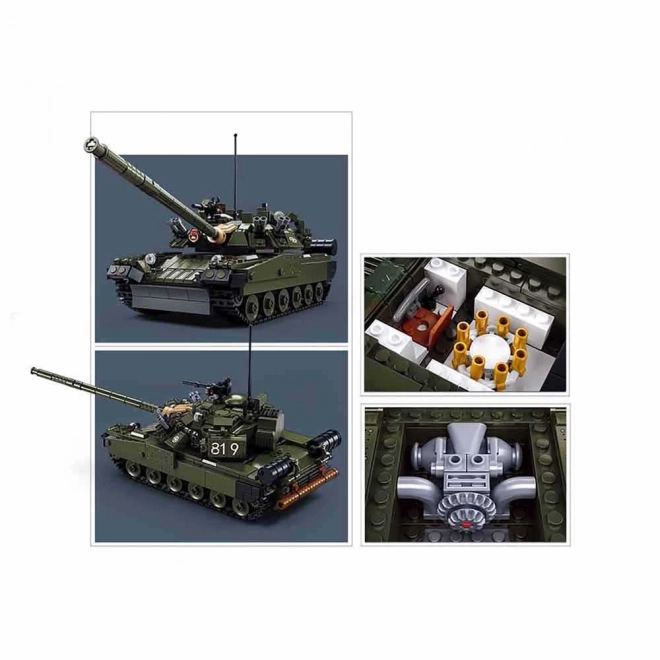 Sluban Tank T-80 assemblaggio creativo 2 in 1