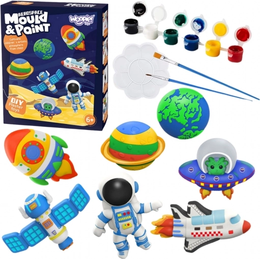 Woopie set creativo con stampi e colori – figurine spaziali DIY