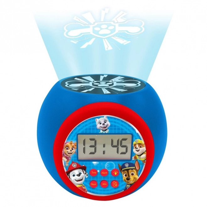 Sveglia proiettore digitale per bambini con tema Paw Patrol