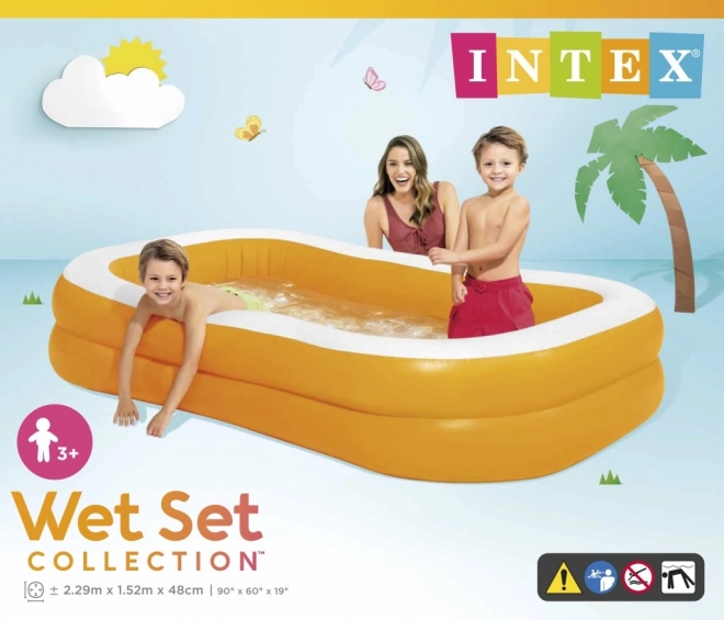 Piscina rettangolare gonfiabile per famiglie