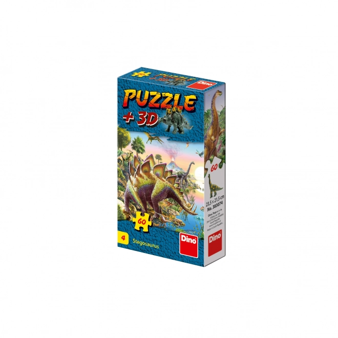 Puzzle con Figura di Dinosauro: Tyrannosaurus Rex 60 Pezzi