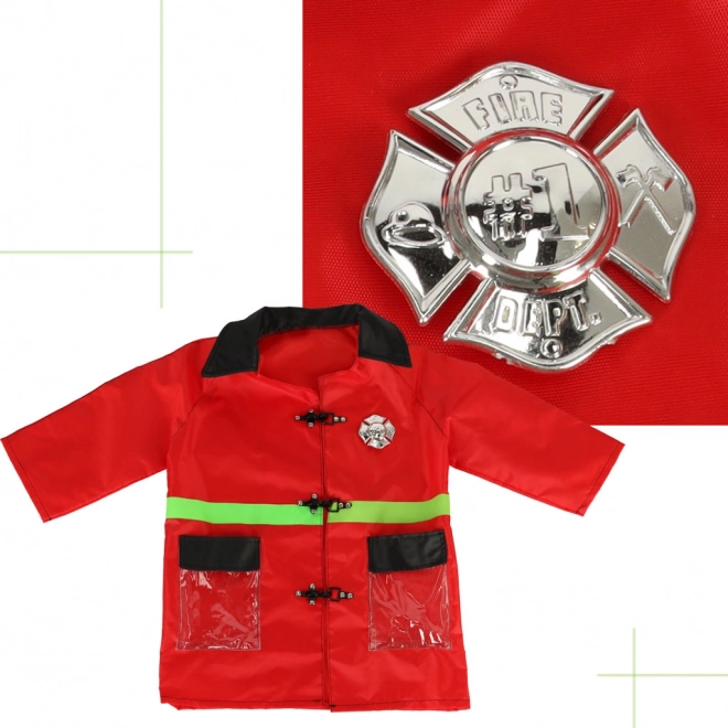 Costume da pompiere per bambini con walkie-talkie 3-8 anni