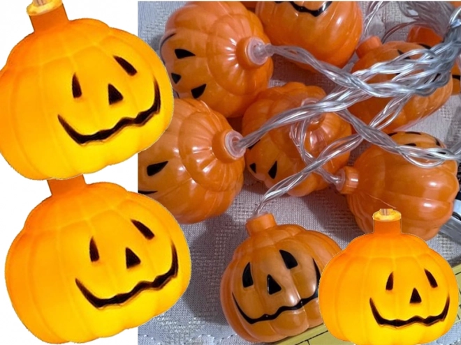 Luci a zucca LED Halloween da 200 cm