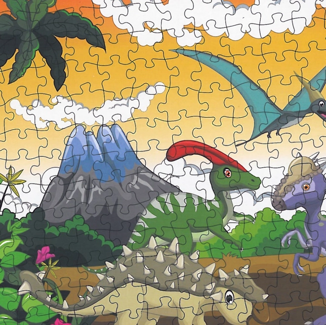 Puzzle Dinosauri 208 Pezzi 90x64 cm