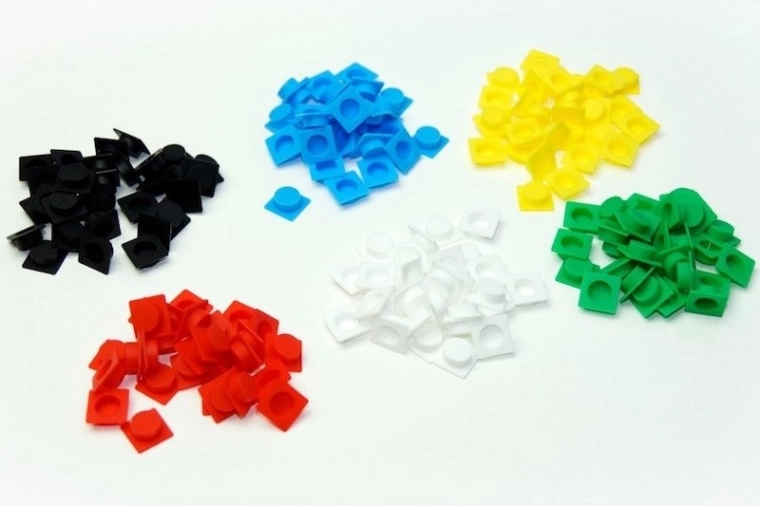 180 tasselli in silicone colorati