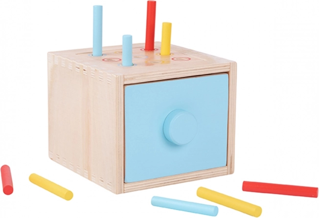 Woopie Green giocattolo educativo in legno con cassetto Montessori