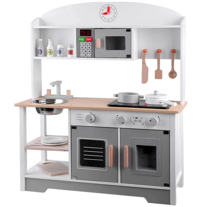 Grande cucina in legno per bambini con accessori