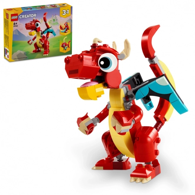 Drago Rosso LEGO Creator 3 in 1