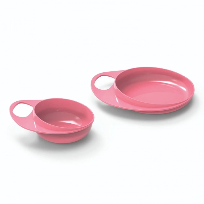 Set Piatto e Ciotola Pastello Rosa