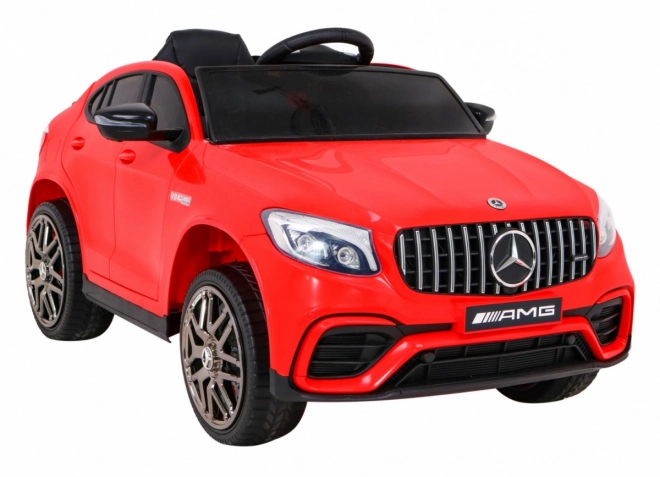 Mercedes Benz GLC63S per bambini Rosso + telecomando + trazione 4x4 + MP3 LED + EVA + partenza lenta