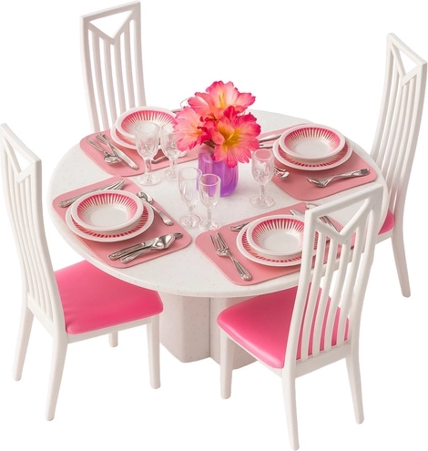 Sala da pranzo completa per 4 bambole