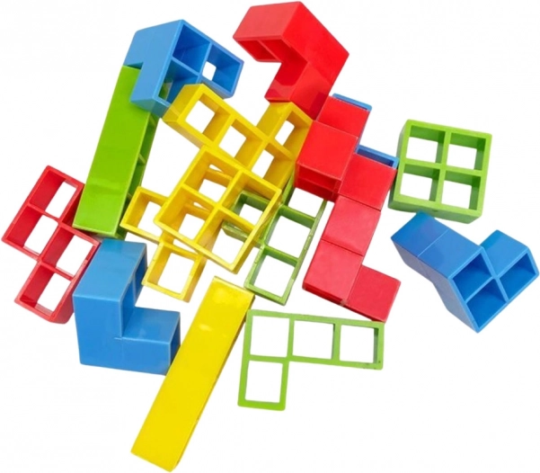 Gioco di abilità torre bilanciante con carte e dadi