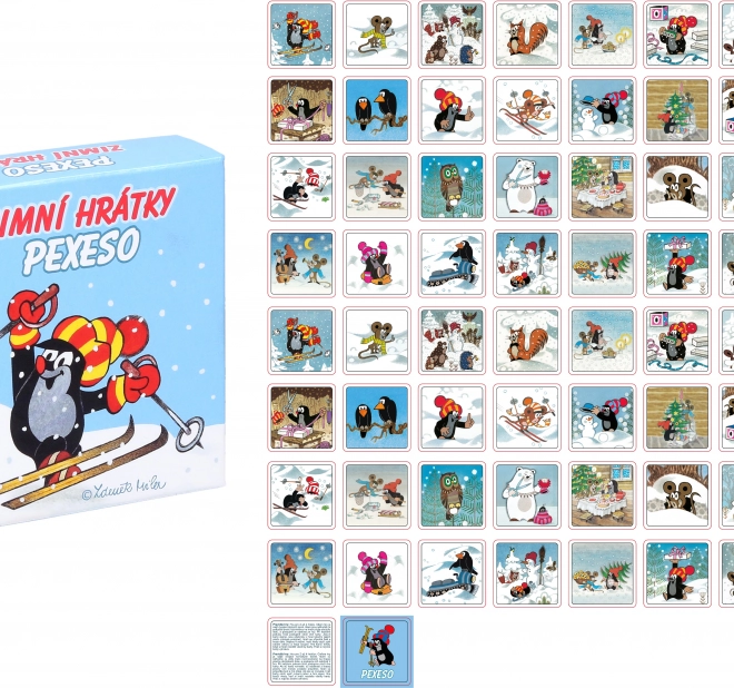 Gioco Memory Invernale con Krtek