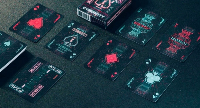 Carte da gioco Bicycle Cyberpunk Cyber City