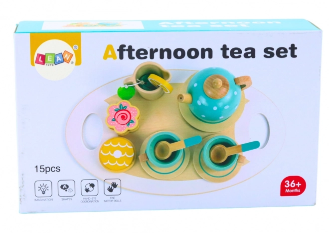 Set da tè in legno per bambini