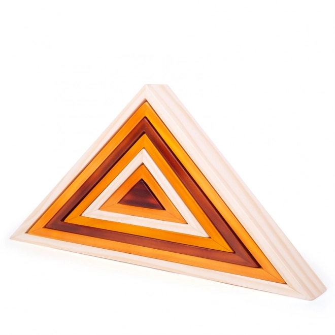 Triangoli di legno impilabili Bigjigs Baby