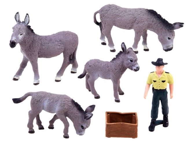 Set animali domestici figurine Asino – B