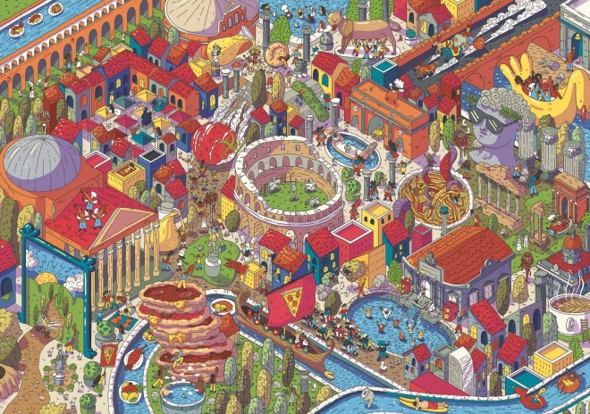 Puzzle Trefl Città Immaginarie: Roma, Italia 1000 Pezzi