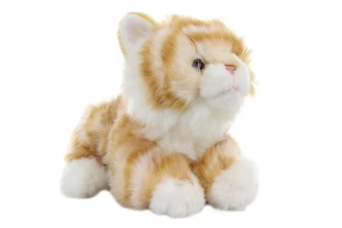 Gatto di peluche con design realistico