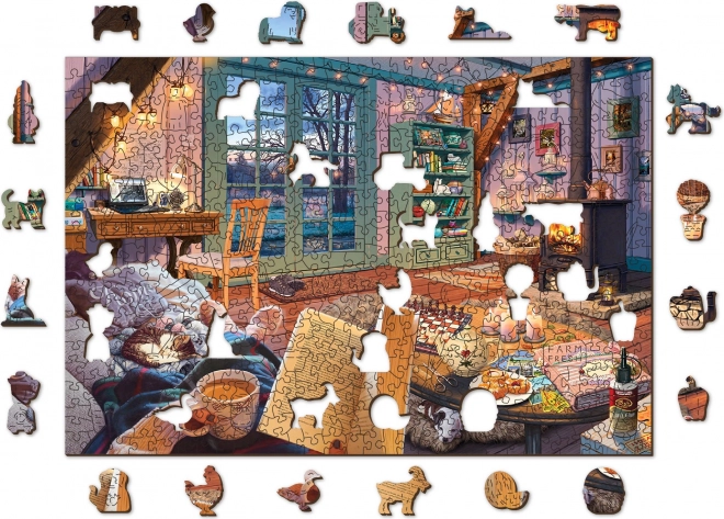 Puzzle in legno Chalet Accogliente 505 pezzi