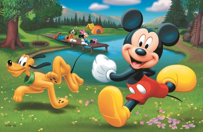 Puzzle Mickey Mouse U jezera 54 pezzi