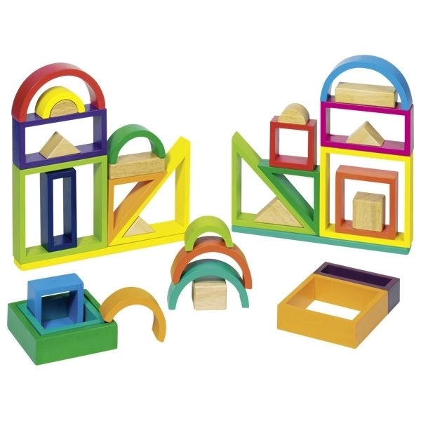 Blocchi arcobaleno spaziali