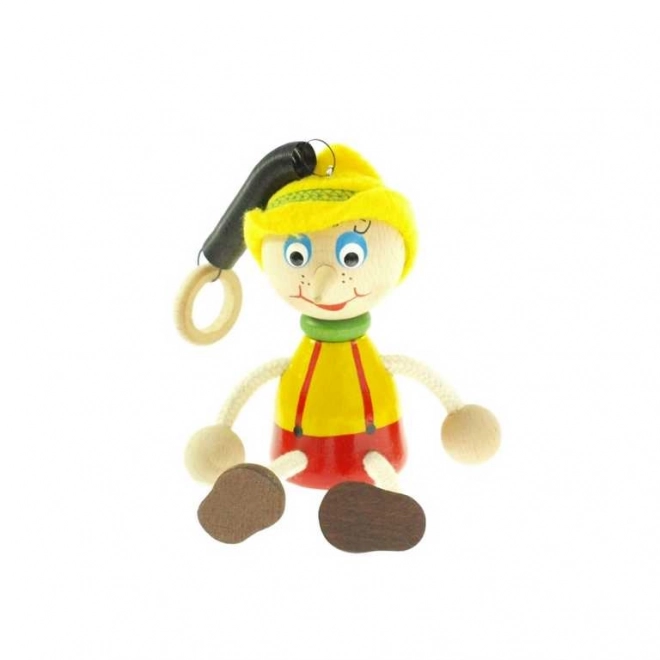 Pinocchio con cappello su molla