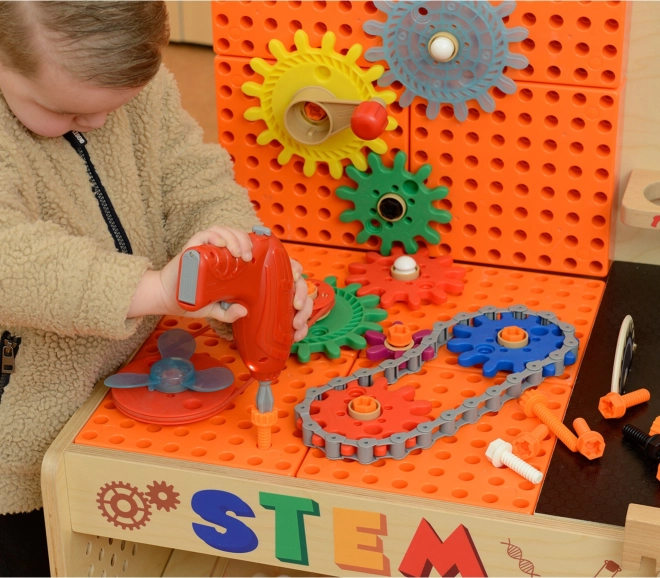 Masterkidz Set di Accessori per il Banco da Lavoro STEM 111 pezzi