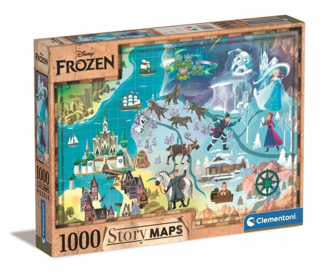 Puzzle 1000 pezzi Story Maps Frozen