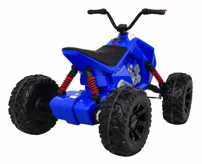 Batteria quad Lucky Seven Blu + Ruote in EVA + Avvio lento + LED + MP3 USB