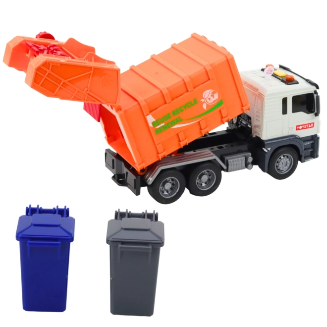 Camion dei rifiuti divertente con effetti