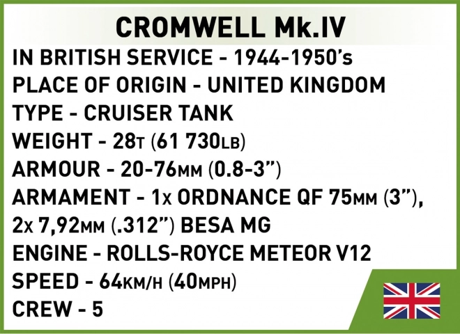 Cromwell Mk. IV seconda guerra mondiale in scala 1:72