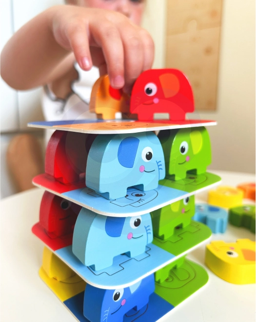Woopie Elefante verde sull'elefante gioco