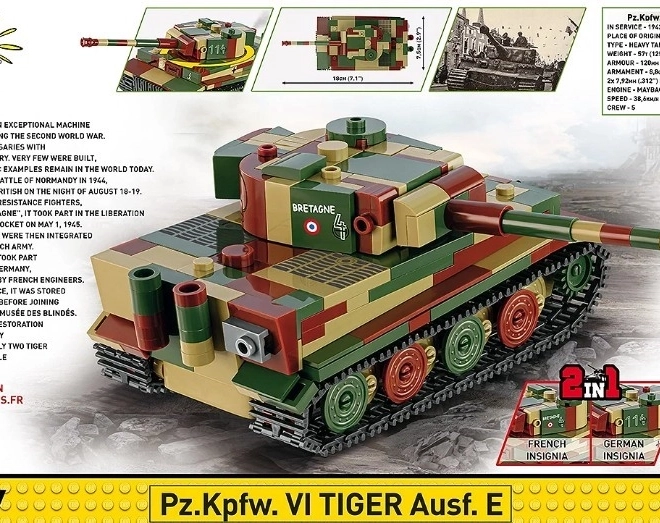 Modello del carro armato Pz.Kpfw. VI Tiger Ausf. E 1:48