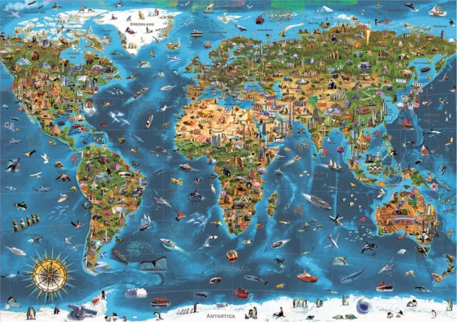 Puzzle Meraviglie del Mondo 1000 Pezzi