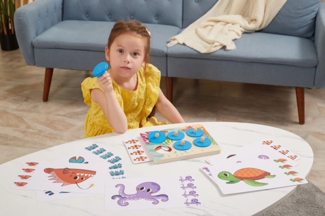 Gioco in legno di abbinamento - Mare