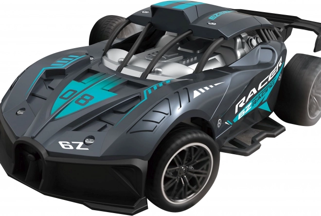 Auto RC radiocomandata, nera, 23 cm
