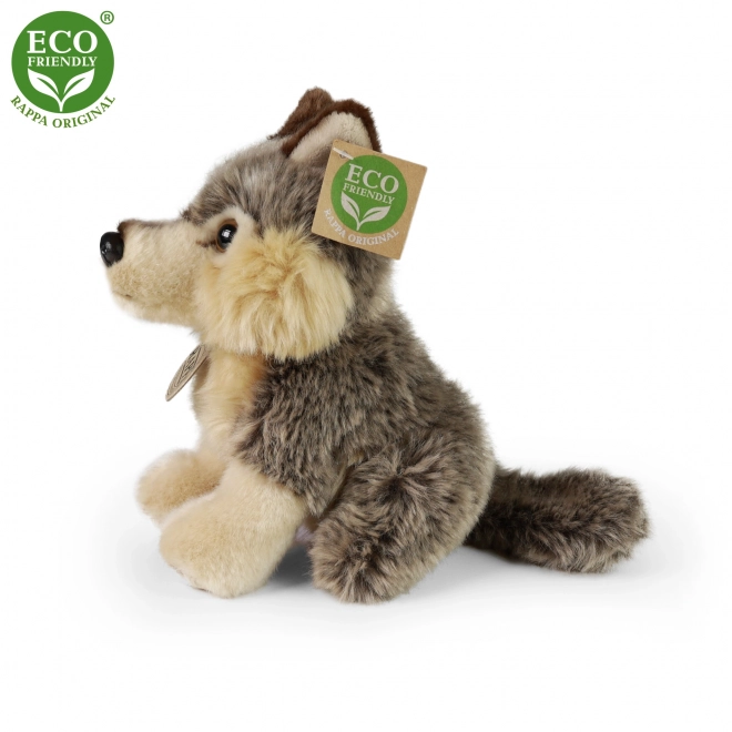 Lupo Peluche Seduto 18 cm Eco-friendly