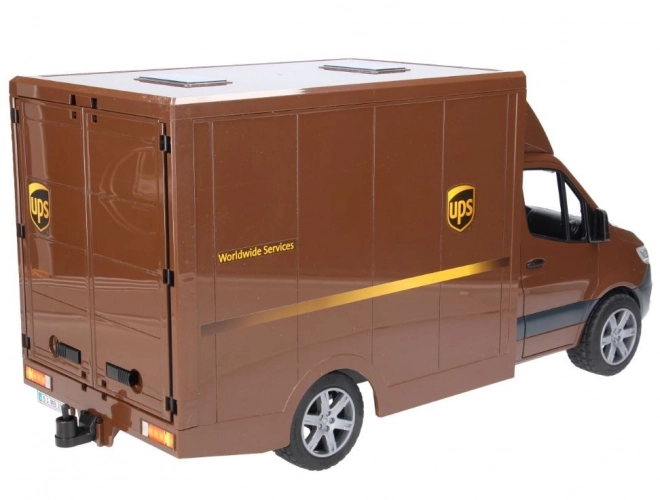 Furgone UPS BRUDER MB Sprinter con figura e accessori