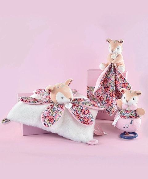 Set regalo Doudou - cerbiatto di peluche e copertina