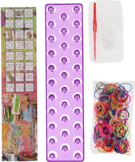 Loom set con 200 elastici colorati
