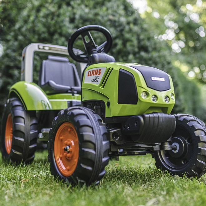 Trattore a pedali FALK Claas Arion 430 con rimorchio