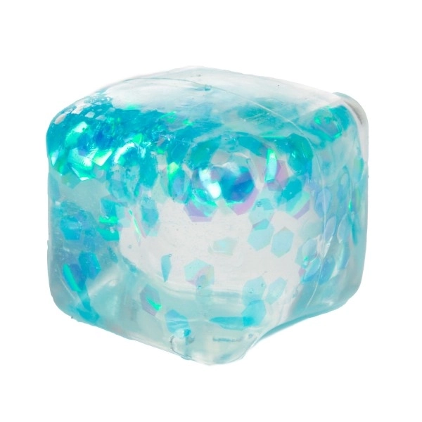 Cubo antistress modellabile in gel 6x6cm in 4 colori