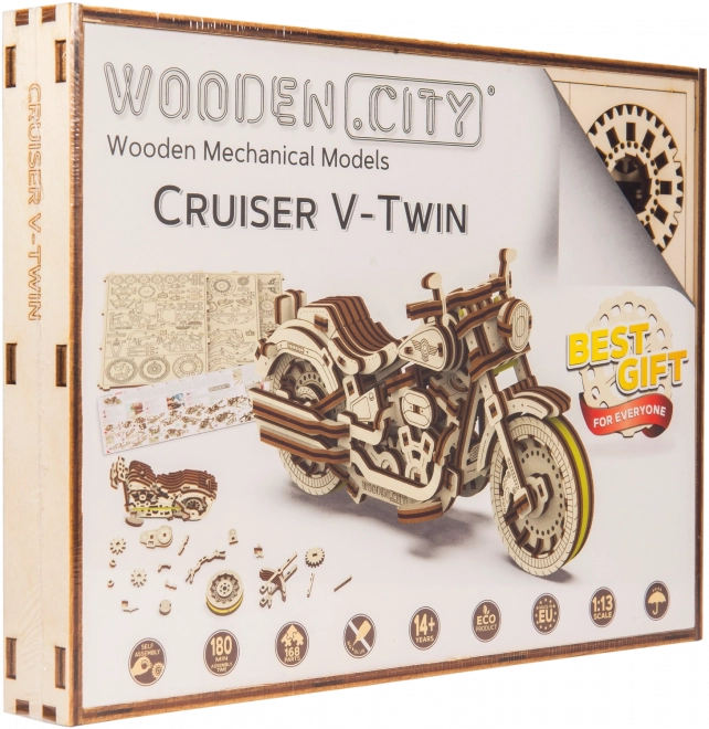 Puzzle 3D in legno Cruiser V-Twin